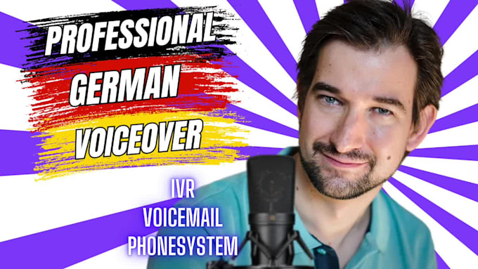 record your IVR in german with background music