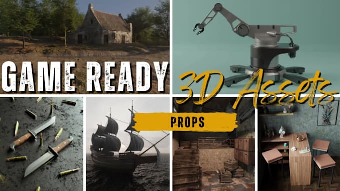 create realistic 3d game models and environments