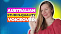 deliver a female australian voiceover