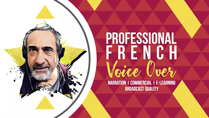 record a french  male voiceover based on narration