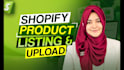 do shopify product listing and shopify product upload