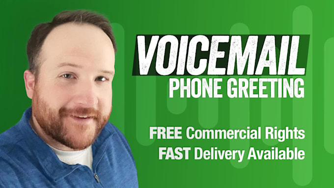 record a professional voicemail phone greeting in an american male voice