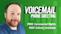 record a professional voicemail phone greeting in an american male voice