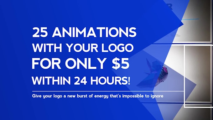 create 25 logo animation for your brand