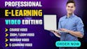educational and online course video for any online e learning platform