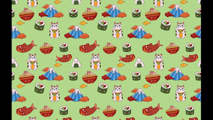 create adorable cute seamless pattern for your business