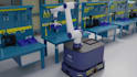 offer 3d robotic arm animation, 3d factory  automation workflow video