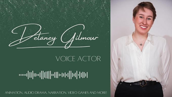 provide character voice acting for your project