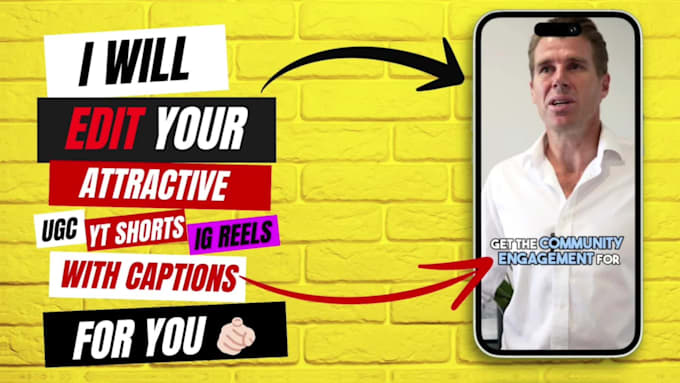 edit videos for ugc, tiktok, instagram with captions