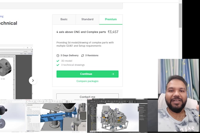 Make 3d model and technical drawings in 24 hrs by Prashantpandya | Fiverr