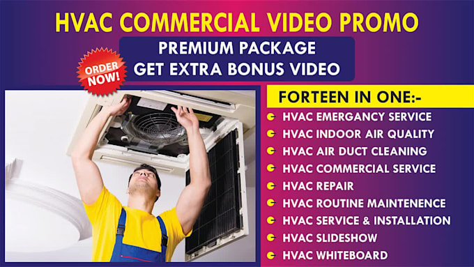 do hvac repair installation air duct cleaning service video promo