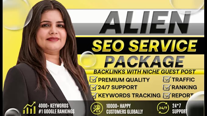 alien white hat guest post seo package for high quality backlinks building