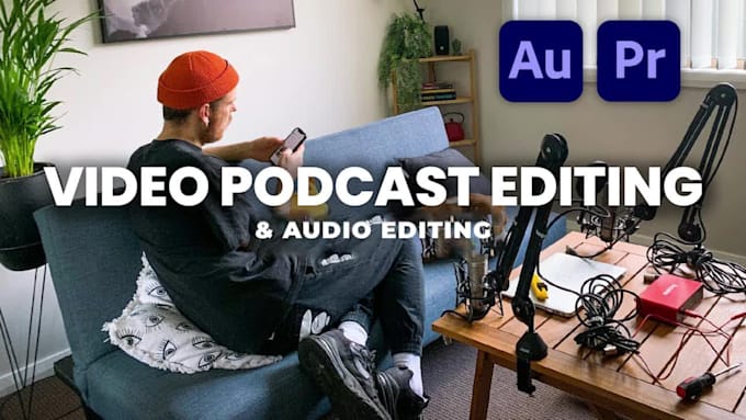 professionally do podcast video editing with intro snippet