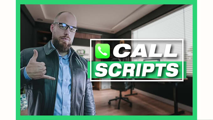 write a cold calling script and train your sales team