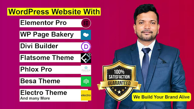 design stunning business wordpress website with mobile friendly