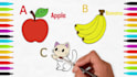 make coloring page video for youtube kids