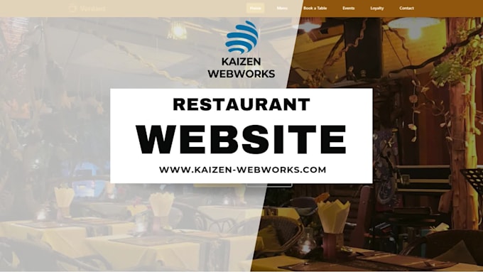 create a professional restaurant managment website with custom design