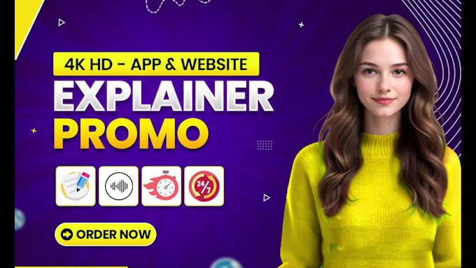 produce engaging website and app explainer or promo video