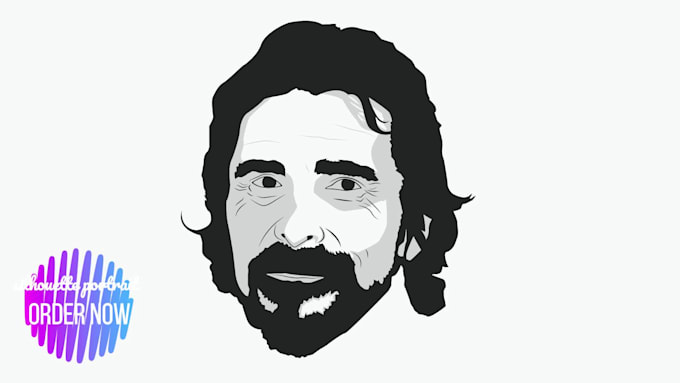 draw silhouette, line art portrait of any image