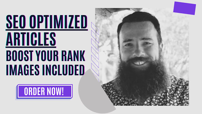 write high quality SEO optimized content for your blog