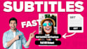 create subtitles and captions