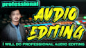 do professional audio editing and noise reduction