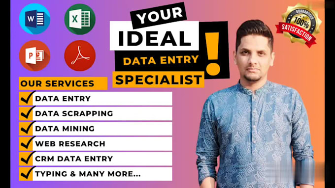 do accurate and efficient data entry tasks for you