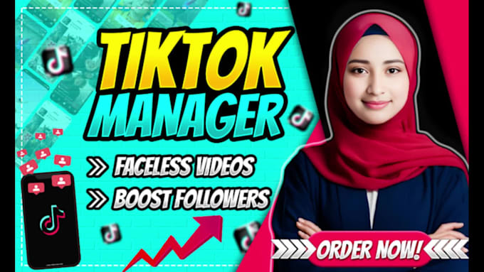 create viral faceless tiktok videos to grow followers with tiktok manager