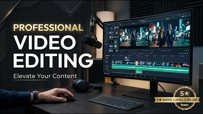 be your professional video editor for long form and short form reels and tiktok