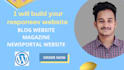 build blog, magazine, and news portal website