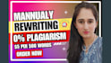rewrite content manually into plagiarism free article