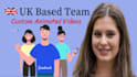 create 2d animated explainer video for business and sale with infographics