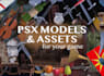 make psx, ps1, ps2 and lowpoly style models and assets for game