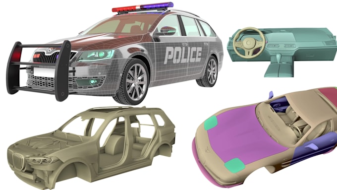 do 3d car modeling for 3d printing and games development