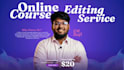 do video editing for online course training video educational course content