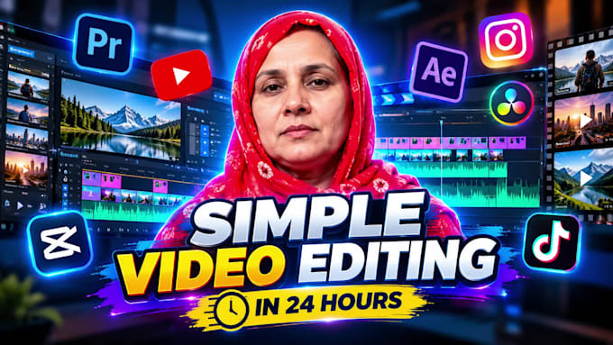 edit simple videos with in 24 hour