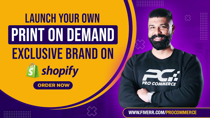 create a premium print on demand shopify store for your brand