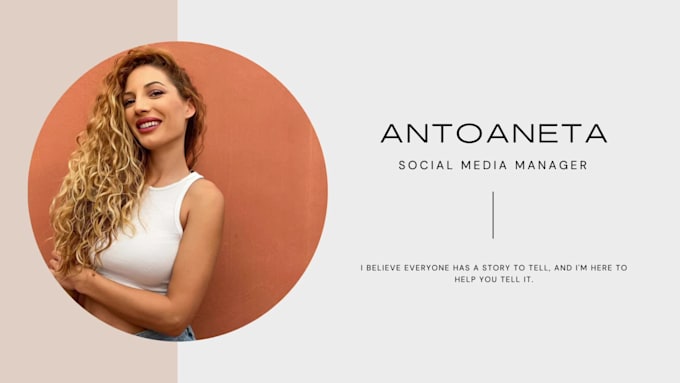 be your social media marketing manager and content creator
