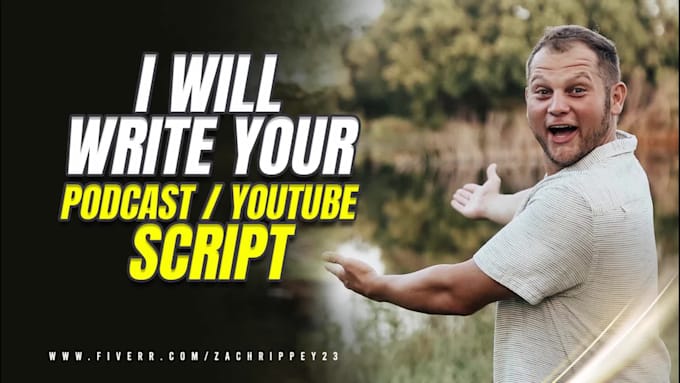 write your podcast script, youtube script, or social content