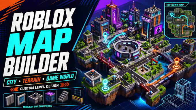 design a professional roblox map and game environment