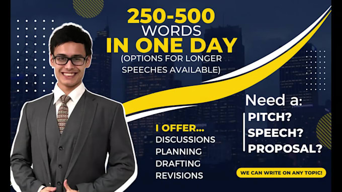 write business presentations and pitches