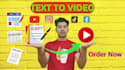 convert text, article or blog into a stunning video with voice over