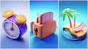 make professional 3d landing page animation for your website