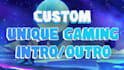 make a custom gaming youtube intro and outro logo animation