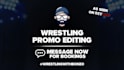 create professional wrestling match video promos
