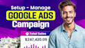 setup and manage google ads adwords ppc campaigns as ads manager