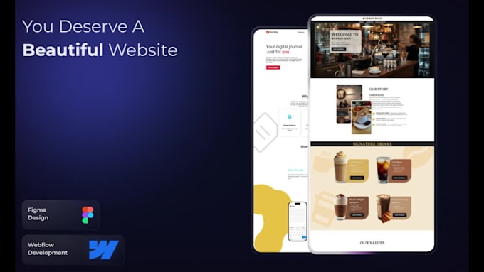 design a modern local business website in webflow