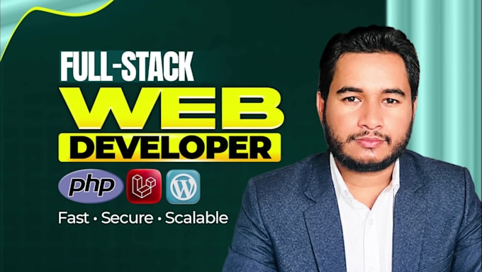 be your professional laravel and wordpress full stack web developer for websites