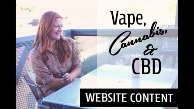 write cannabis cbd and vape website content