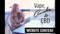 write cannabis cbd and vape website content
